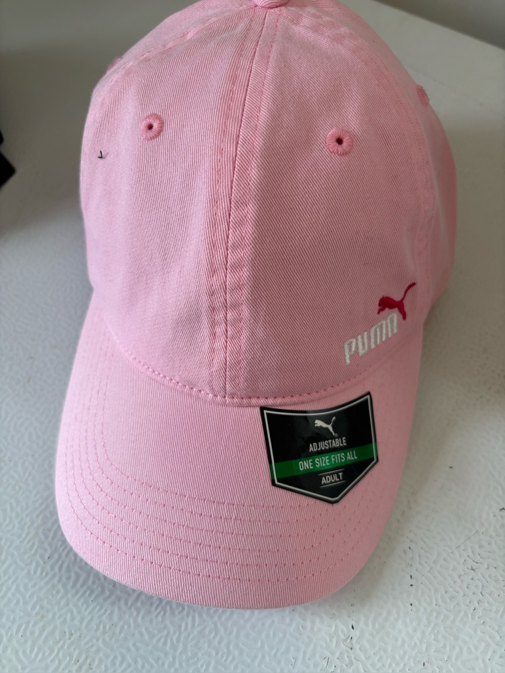 Puma womens Light Pink Baseball Hat with Embroidered Logo